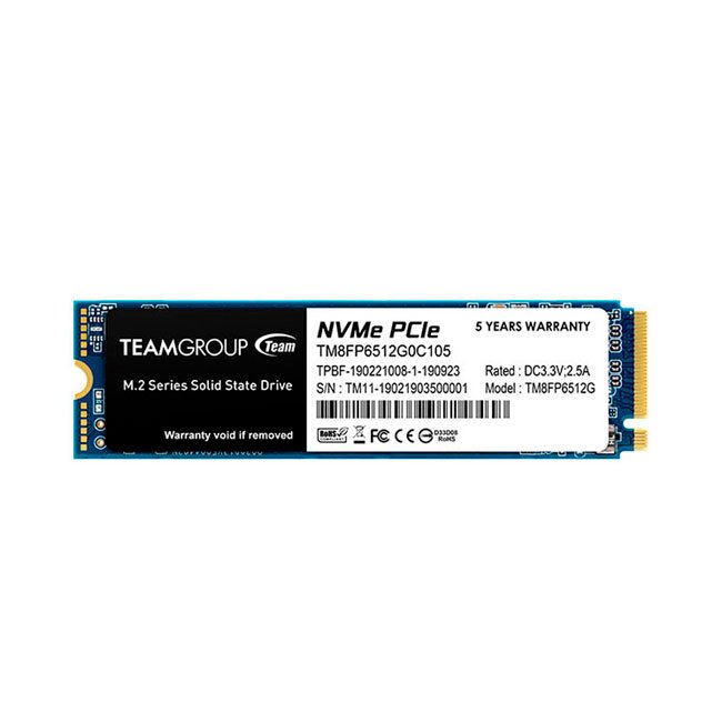 DISCO SSD TEAMGROUP MP33 M.2 512GB PCIe 3.0 x4 NVMe 1.3 – Alta velocidad de lectura y escritura