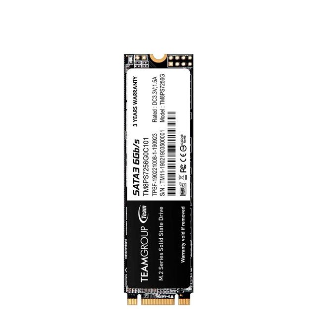 DISCO SSD TEAMGROUP MS30 256GB M.2 2280 SATA III 6Gb/s Lectura 500MB/s Escritura 400MB/s