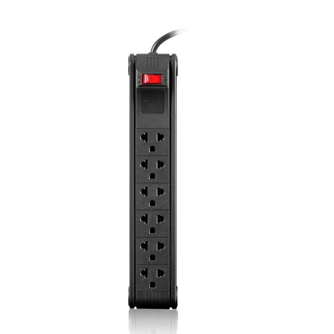 Supresor de Picos POWER LITE OFFICE 6+ PLI557 6 Salidas 175J 1.2m Antiflama 18AWG