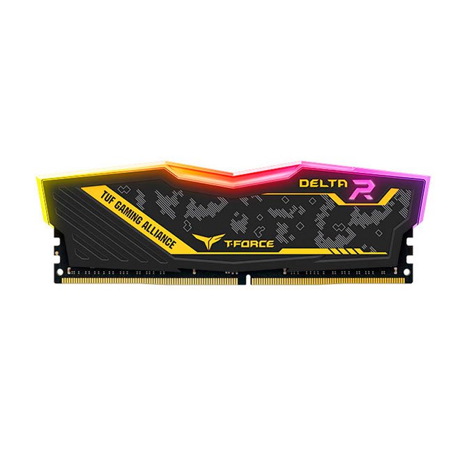 Memoria TG T-Force DELTA TUF Gaming RGB, 16GB, DDR4-3200 MHz, CL16-20-20-40 1.35V