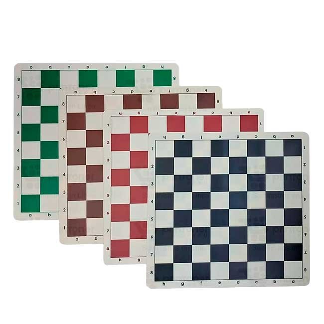 Tablero de Ajedrez de Silicona Eterno | Flexible, Lavable y Enrollable 50x50 cm