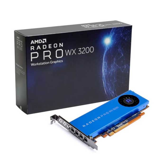 Tarjeta de Video AMD Radeon Pro WX3200 4GB GDDR5 128-Bit Perfil Bajo