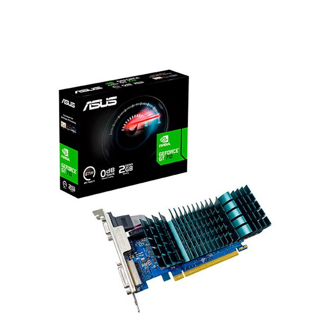 Tarjeta de Video ASUS GeForce GT 710 2GB DDR3 EVO PCI-E 2.0