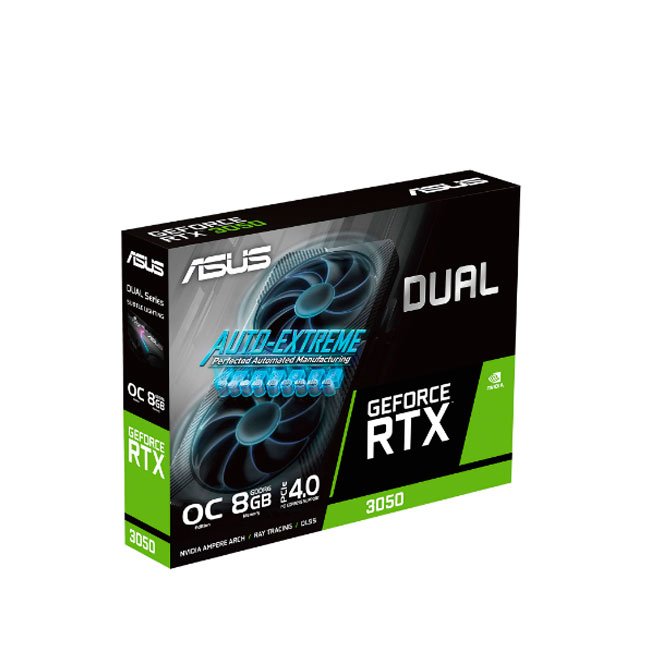 Tarjeta de Video ASUS Dual GeForce RTX 3050 V2 OC Edition 8GB GDDR6 | PCIe 4.0, 2560 CUDA, HDMI, DisplayPort