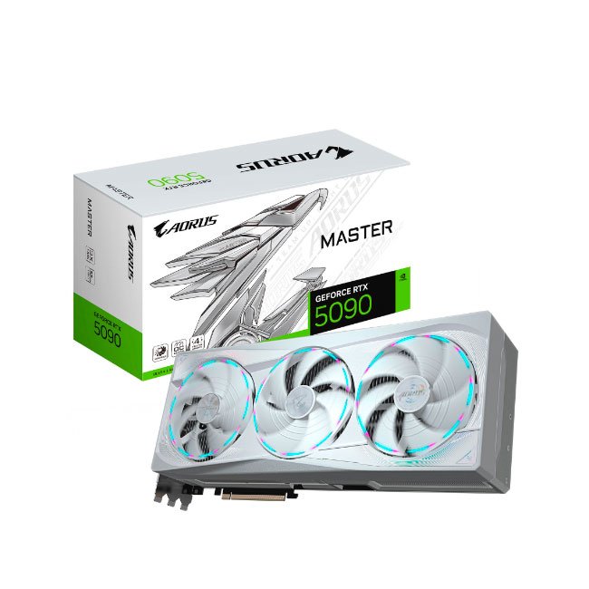 Tarjeta de Video GIGABYTE AORUS GeForce RTX 5090 MASTER ICE 32GB GDDR7 PCIe 5.0