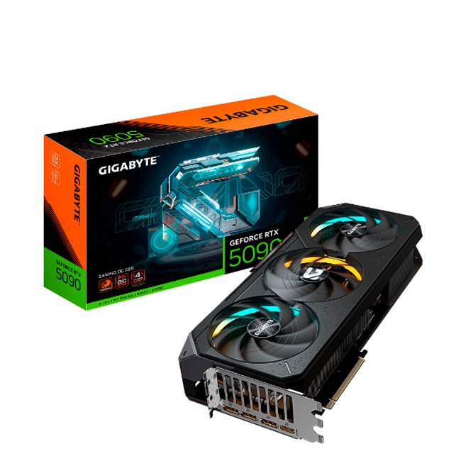 Tarjeta de Video GIGABYTE GeForce RTX 5090 GAMING OC 32G 32GB GDDR7 PCIe 5.0 - Ultra Rendimiento Gaming 8K