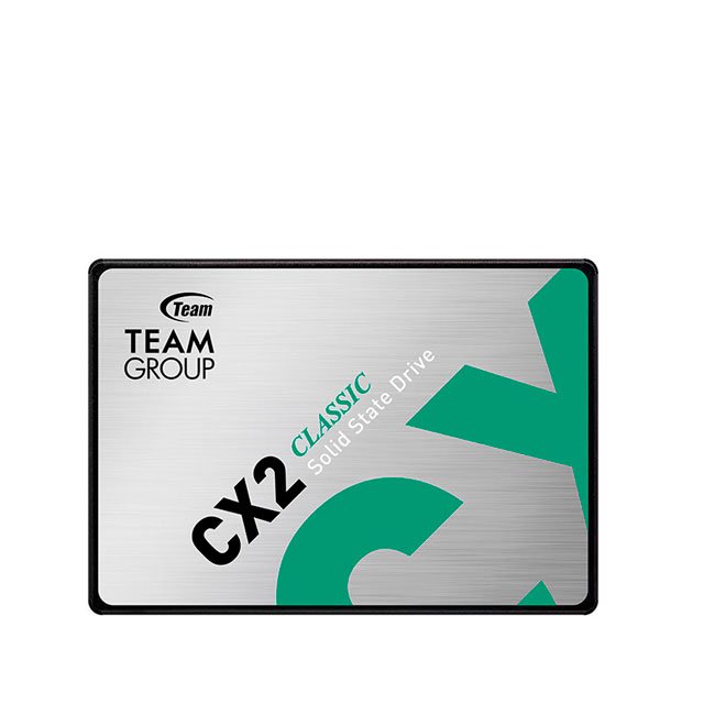 Disco Sólido Interno SSD TeamGroup CX2 256GB 2.5" SATA III 520MB/s - Rápido para PC y Laptop