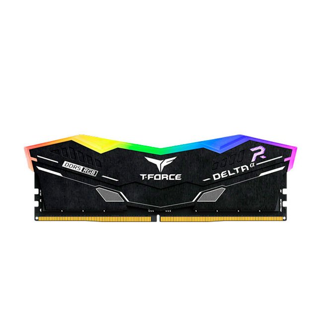 Memoria TEAMGROUP T-FORCE DELTAα RGB DDR5, 16GB DDR5-6000MHz, CL38, 1.25V, Negro.