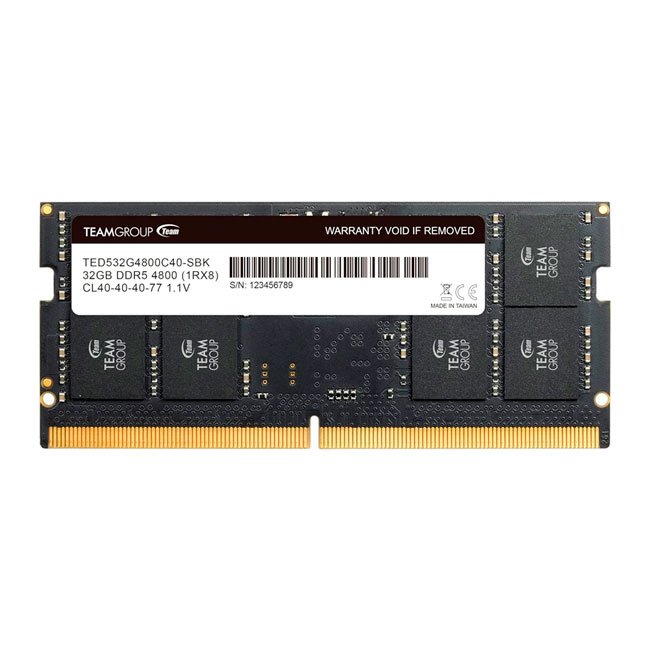 Memoria TEAMGROUP SO-DIMM ELITE DDR5, 32GB DDR5-4800MHz, CL40, 1.1V, 262-Pin, Non-ECC