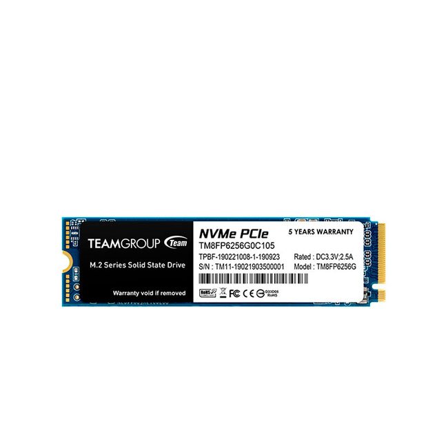 Disco SSD TEAMGROUP MP33 256GB M.2 PCIe NVMe Gen3 x4 2280 Alta Velocidad y Rendimiento