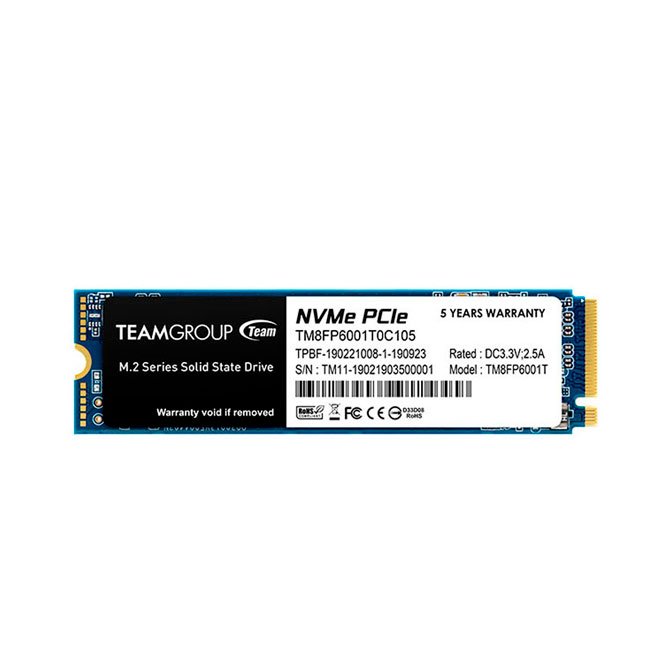 Disco SSD TEAMGROUP MP33 1TB M.2 PCIe NVMe 3.0 x4 2280 Alta Velocidad Lectura/Escritura