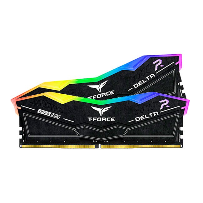 Memoria TEAMGROUP T-FORCE DELTA RGB DDR5-7200MHz, 32GB (2x16GB), PC5-57600, CL34, 1.4V.