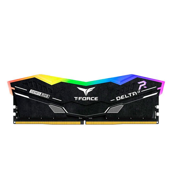Memoria TEAMGROUP T-FORCE DELTA BLACK RGB, 16GB (1x16GB) DDR5-6000MHz, CL38, 1.25V