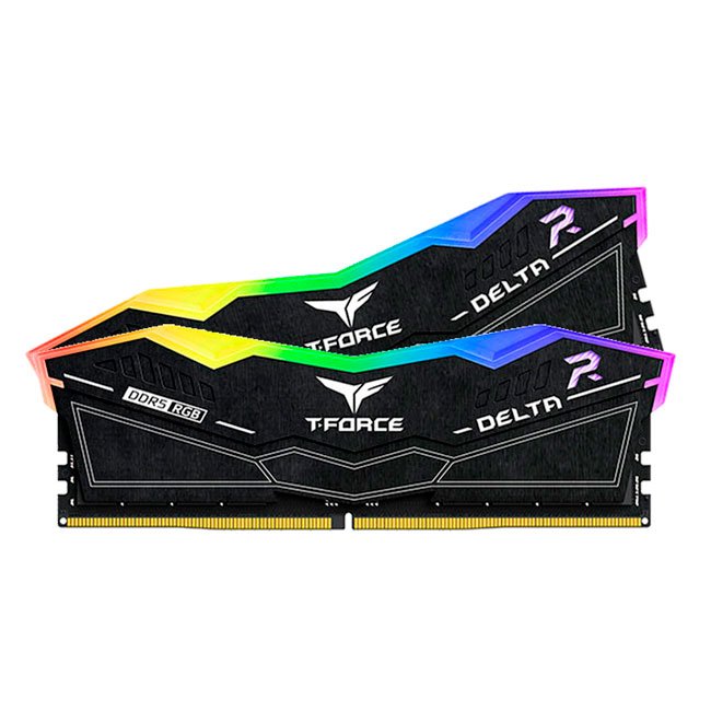 Memoria TEAMGROUP T-FORCE DELTA RGB DDR5, 32GB(2x16GB) DDR5-7600MHz, PC5-60800, CL36, 1.4V