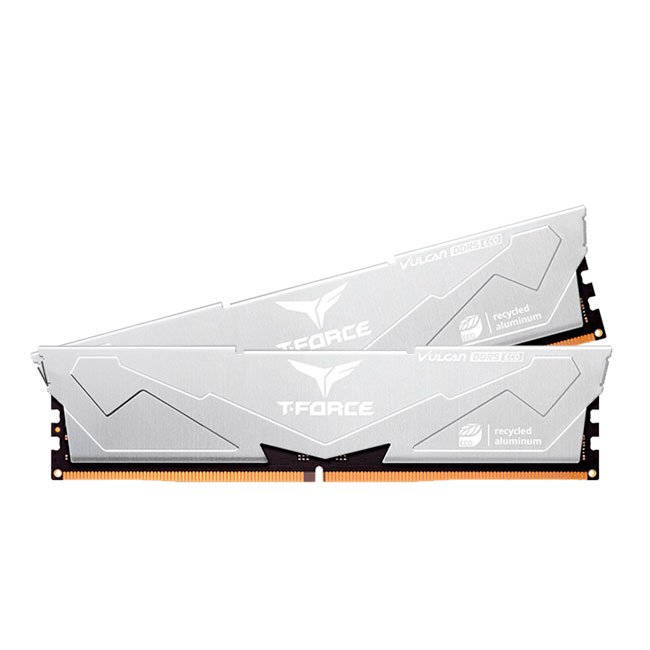 Memoria TEAMGROUP T-FORCE VULCAN ECO DDR5, 32GB (2x16GB) DDR5-6000MHz, CL38, 1.25V, Silver