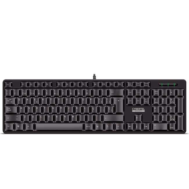 Teclado Office Cybertel Ebony+ CYB K105+ USB Delgado Antiborrado Waterproof Español