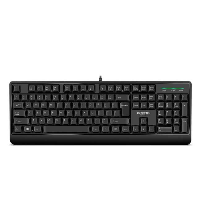 Teclado Multimedia Mercury CYB K201 USB Antiborrado Waterproof Español Cybertel