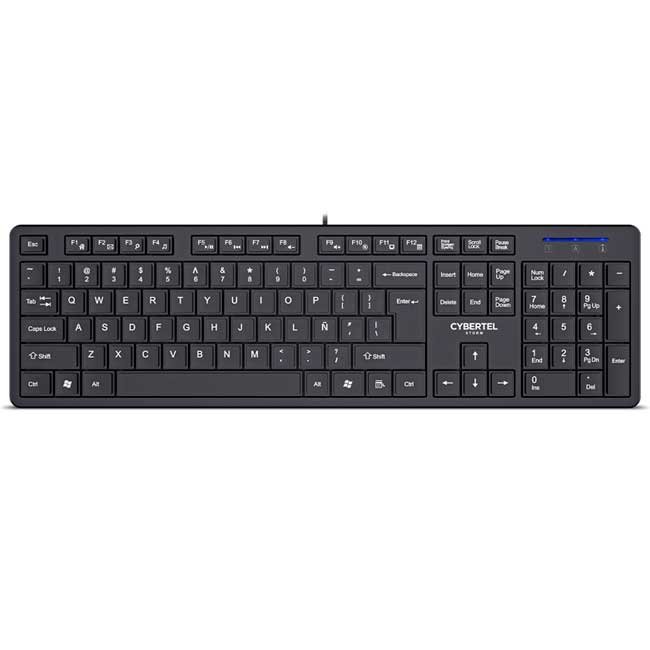 Teclado Multimedia Cybertel Storm CYB K200 USB Resistente Antiborrado Waterproof