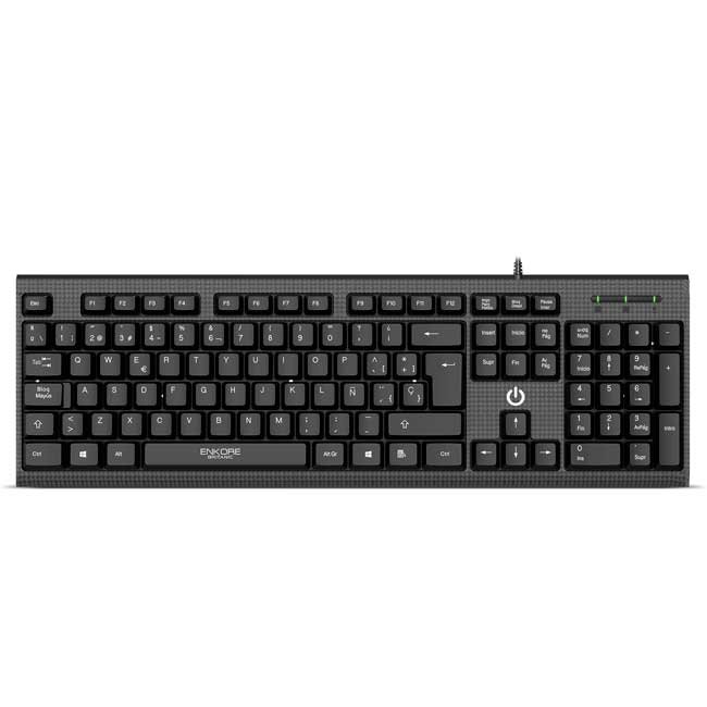 Teclado Alámbrico ENKORE BRITANIC ENK321 USB Español Waterproof Antiborrado