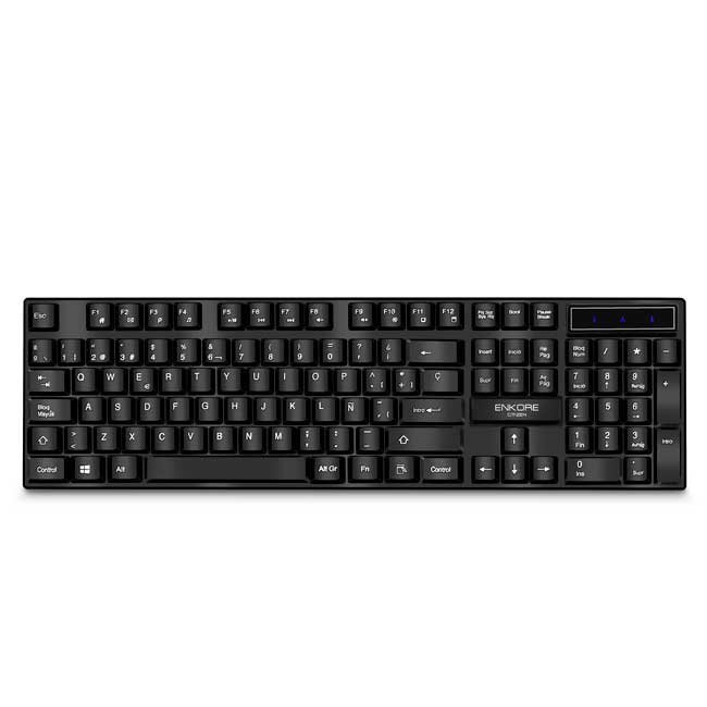 Teclado Multimedia ENKORE CITIZEN ENK313 USB con Teclas Elevadas y 12 Funciones FN