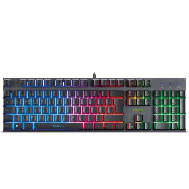 Teclado Gamer Cybertel Element CYB K500 USB LED Rainbow Español Waterproof