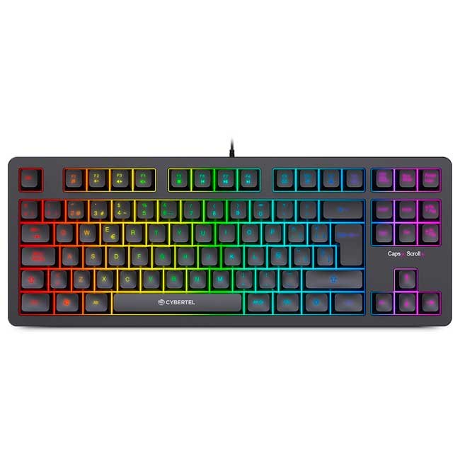 Teclado Gamer Cybertel Killer CYB K501 USB Rainbow LED con Teclas Multimedia Español