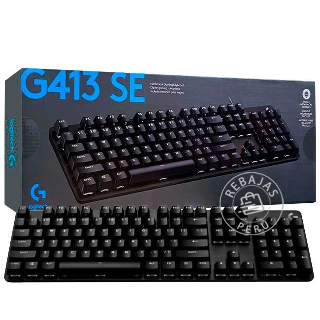Teclado Gaming Logitech G413 SE Mecánico Blacklight USB Español