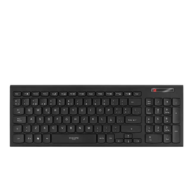 Teclado Inalámbrico 96 Teclas ENKORE Excel ENK701WL Compacto 2.4GHz Español