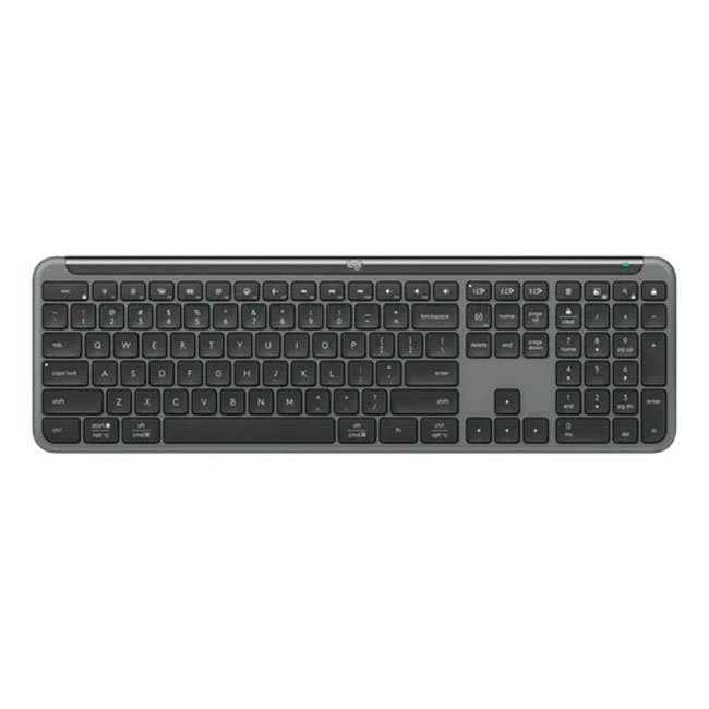 Logitech K950 Slim Silent Teclado Inalámbrico Bluetooth y Bolt con Teclas Silenciosas 
