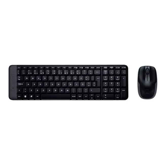 Teclado y Mouse Inalámbrico Logitech MK220 USB – Compacto, Silencioso y Durable para PC y Laptop
