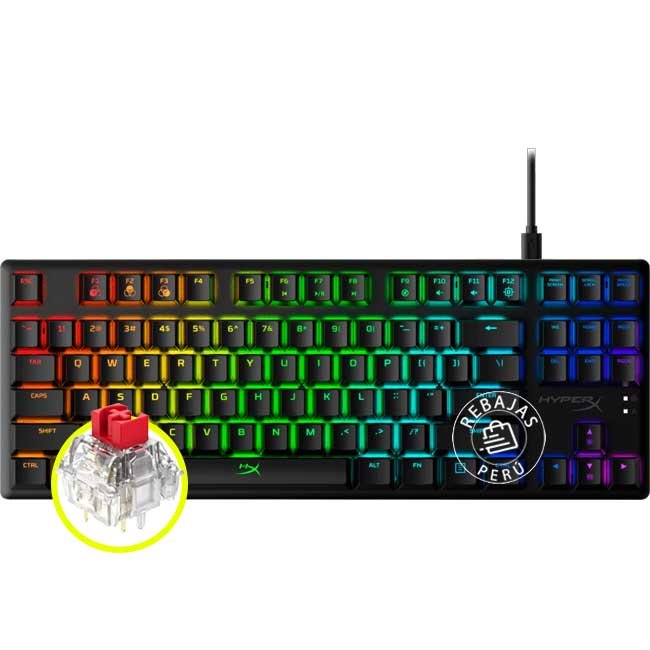 Teclado mecánico para juegos Rojo HyperX Alloy Origins Core RGB
