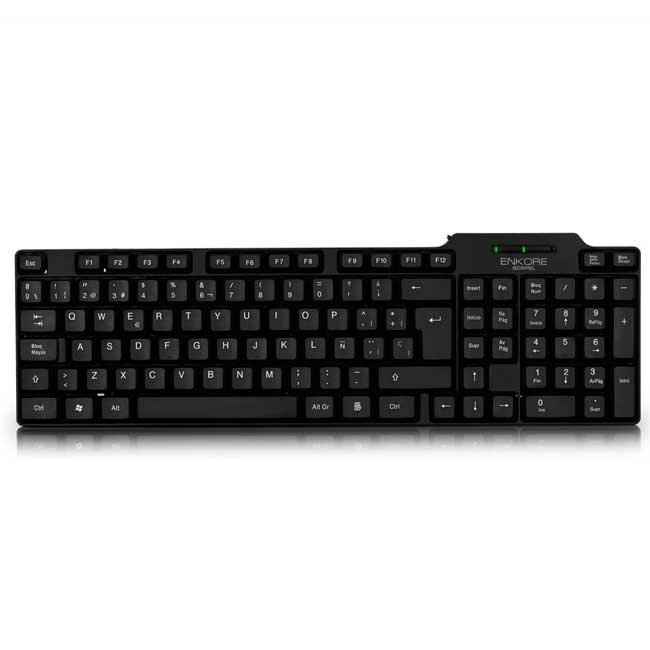 Teclado Office ENKORE Gospel ENK300 USB Antiborrado Waterproof Español