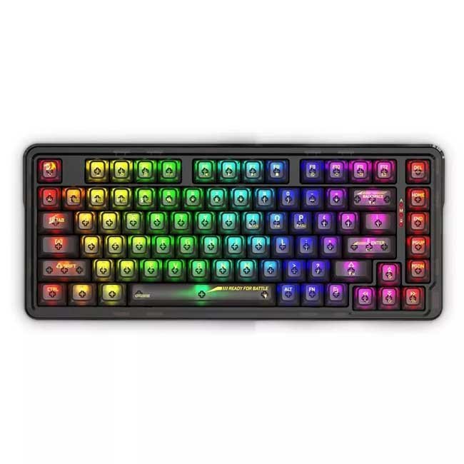 Teclado Mecánico Redragon ELF PRO K649CTB Wireless 75% RGB Hot-Swap Inglés
