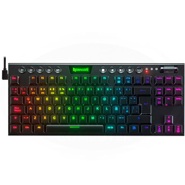 Teclado Mecánico Redragon HORUS TKL K622 RGB Tenkeyless Español con Switch Red y Retroiluminación cableado