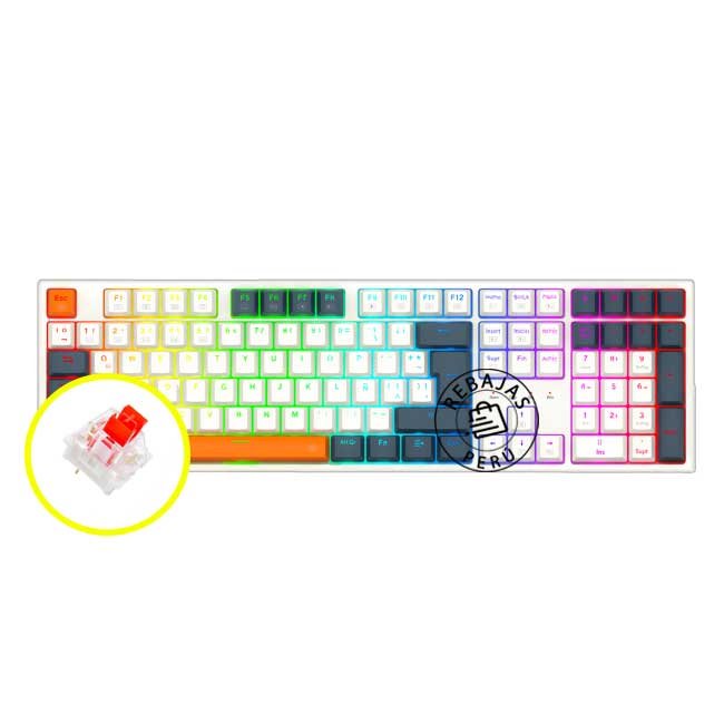 Redragon TRUNDLE K668WBO-RGB Wireless Keyboard – English Layout | RGB Mechanical Keyboard