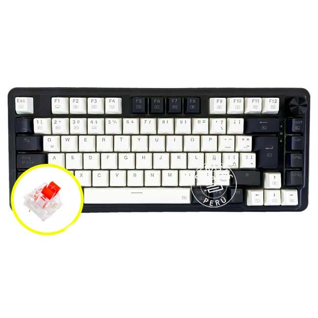 Teclado Mecánico Redragon K673WB UCALPRO RGB 75% Español Inalámbrico con Switch Rojo