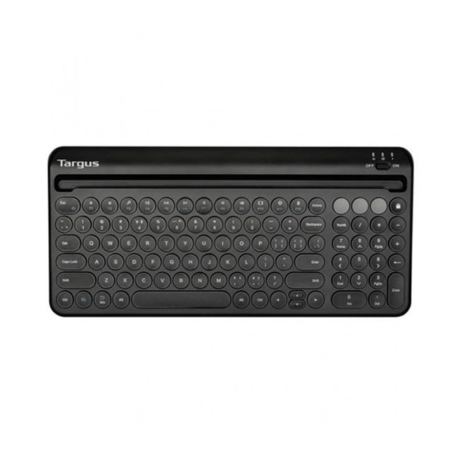 Teclado Targus Bluetooth Antimicrobiano Multi-Device con Soporte para Tablet y Celular – Español