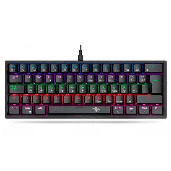 Teclado Mecánico Vifrozt Berserker Mini Black 60% con Retroiluminación Rainbow