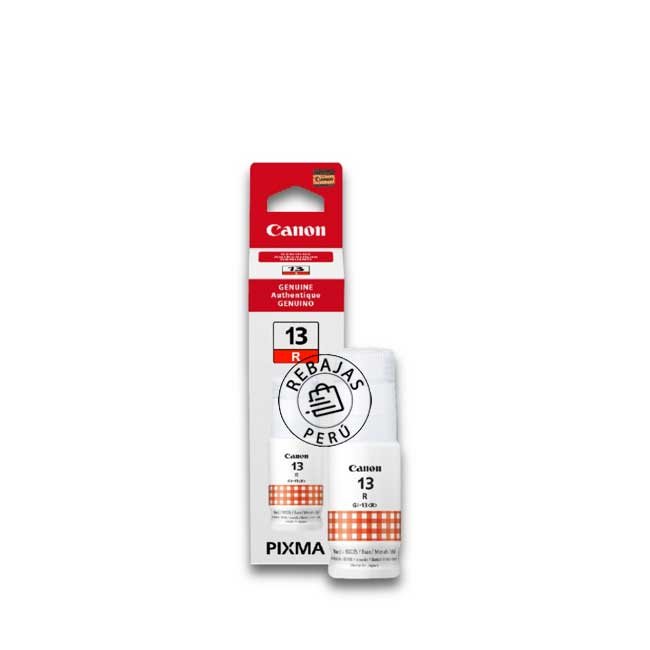 Tinta Canon GI-13R Red original para impresoras MegaTank