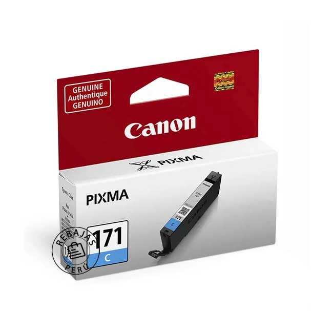 Tinta Canon CLI-171 Cyan original para impresoras Canon de alta calidad