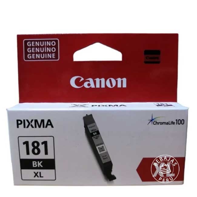Tinta Canon CLI-181XL Black Original XL para Impresoras Canon