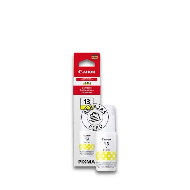 Tinta Canon GI-13Y Yellow original para impresoras MegaTank