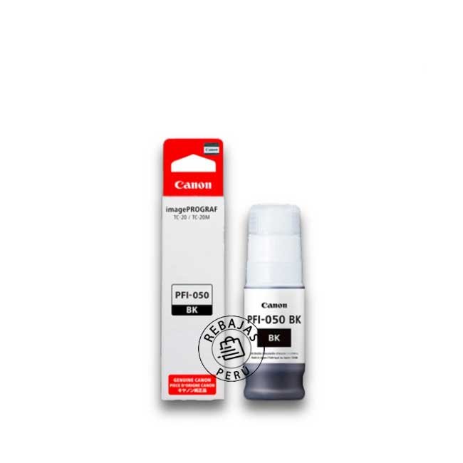 Tinta Canon PFI-050BK Black original para Impresoras Canon Calidad