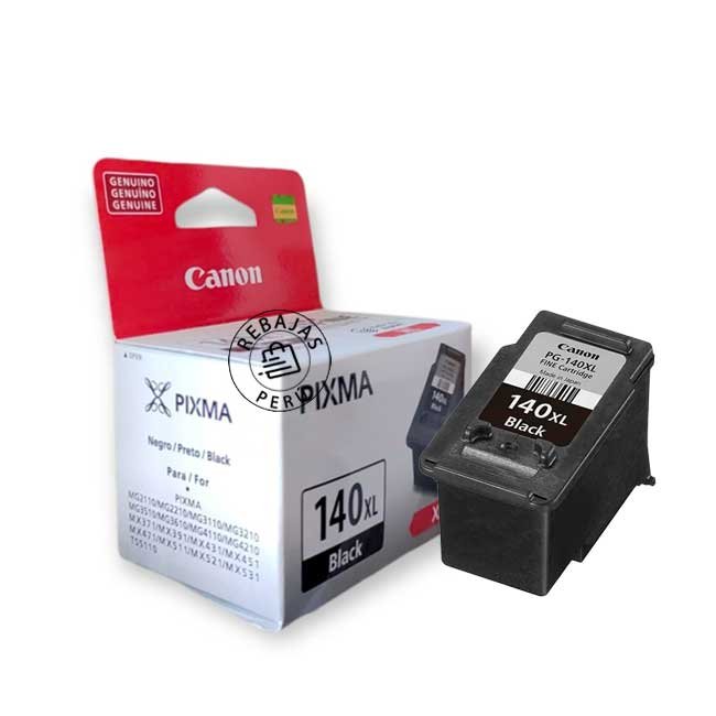 Tinta Canon PG-140XL Negro 11ml Original para MG 2110/3110/4110