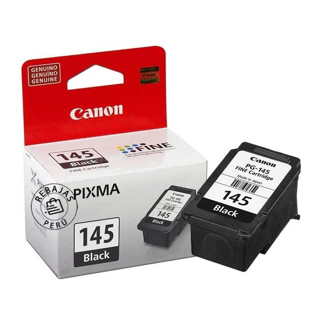 Tinta Canon PG-145 Negro Original de 8ml para Impresoras MG 2410 / 2510 