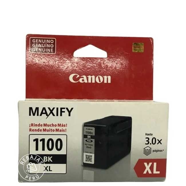 Tinta Canon PGI-1100XL Black original para impresora MB2010