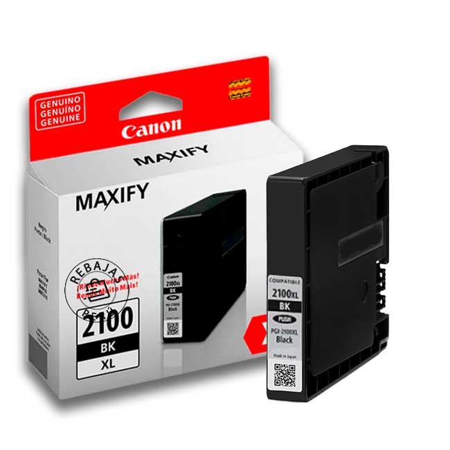 Tinta Canon PGI-2100XL Black Original de Alta Capacidad