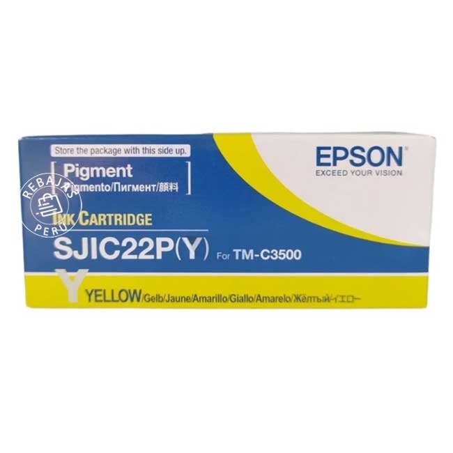 Tinta Epson C33S020582 Yellow Original para Impresoras ColorWorks C3500