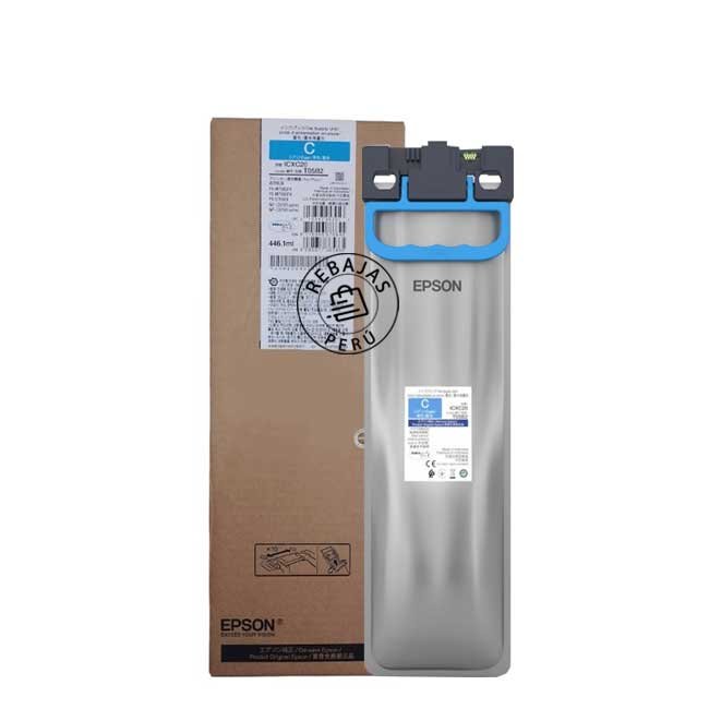 Tinta Epson T05B220 Cyan Alta Capacidad Original Rendimiento Óptimo