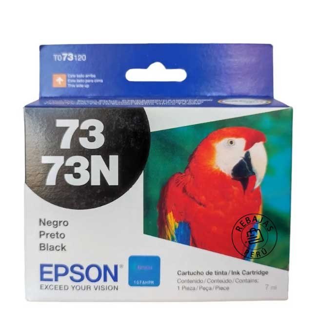 Tinta Epson T073120-AL negra original para impresoras C79 y CX3900